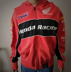Fox Racing Honda Zip Hoody Red Size Large